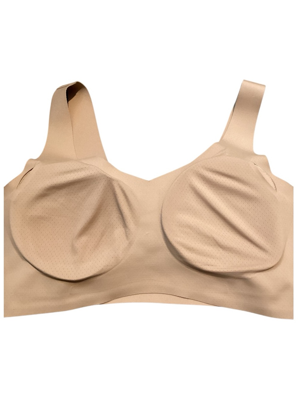Honeylove LiftWear V Neck Bra Style LWBR0101 Nude Color Medium Wireless Pullover - Picture 7 of 8